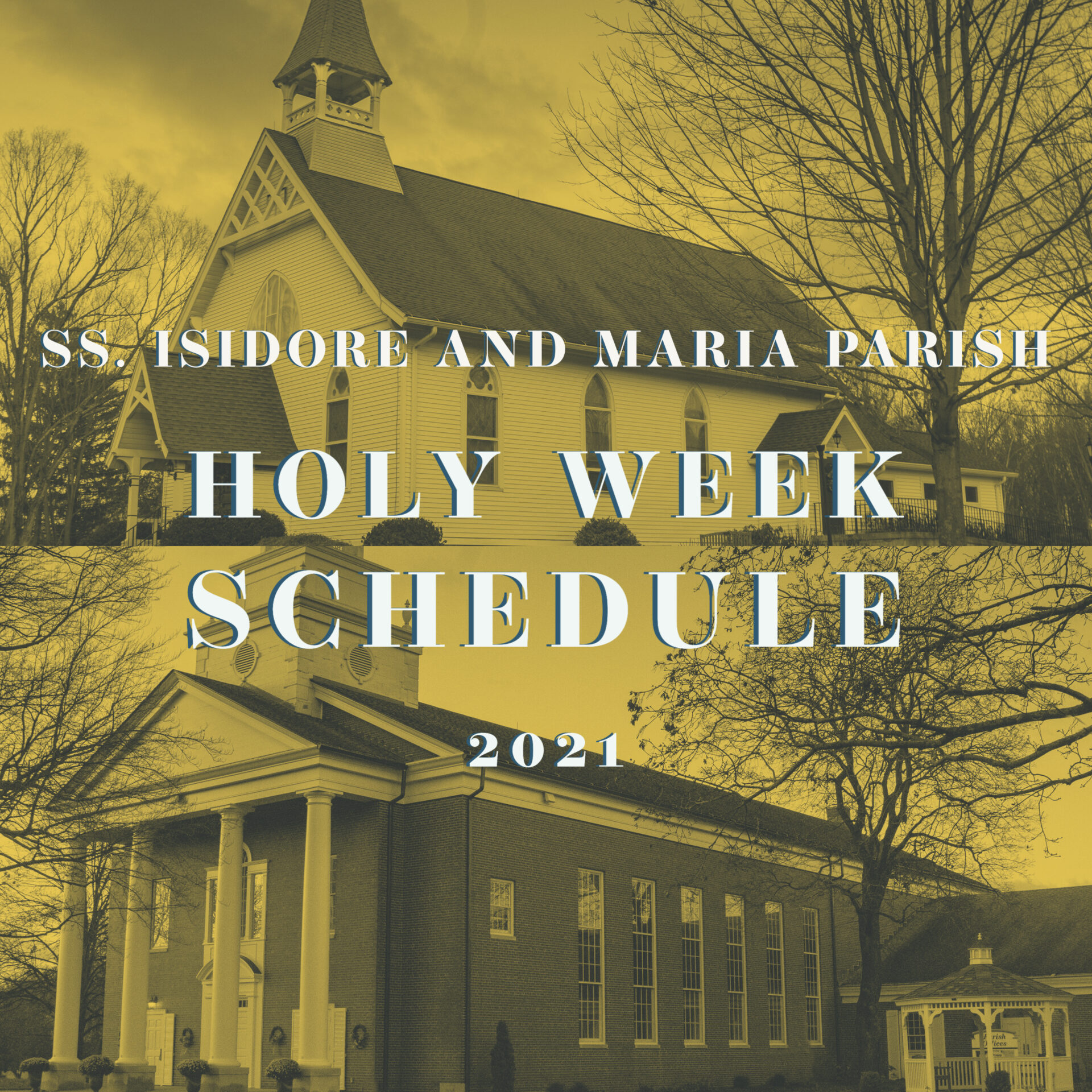 2021 Holy Week Schedule